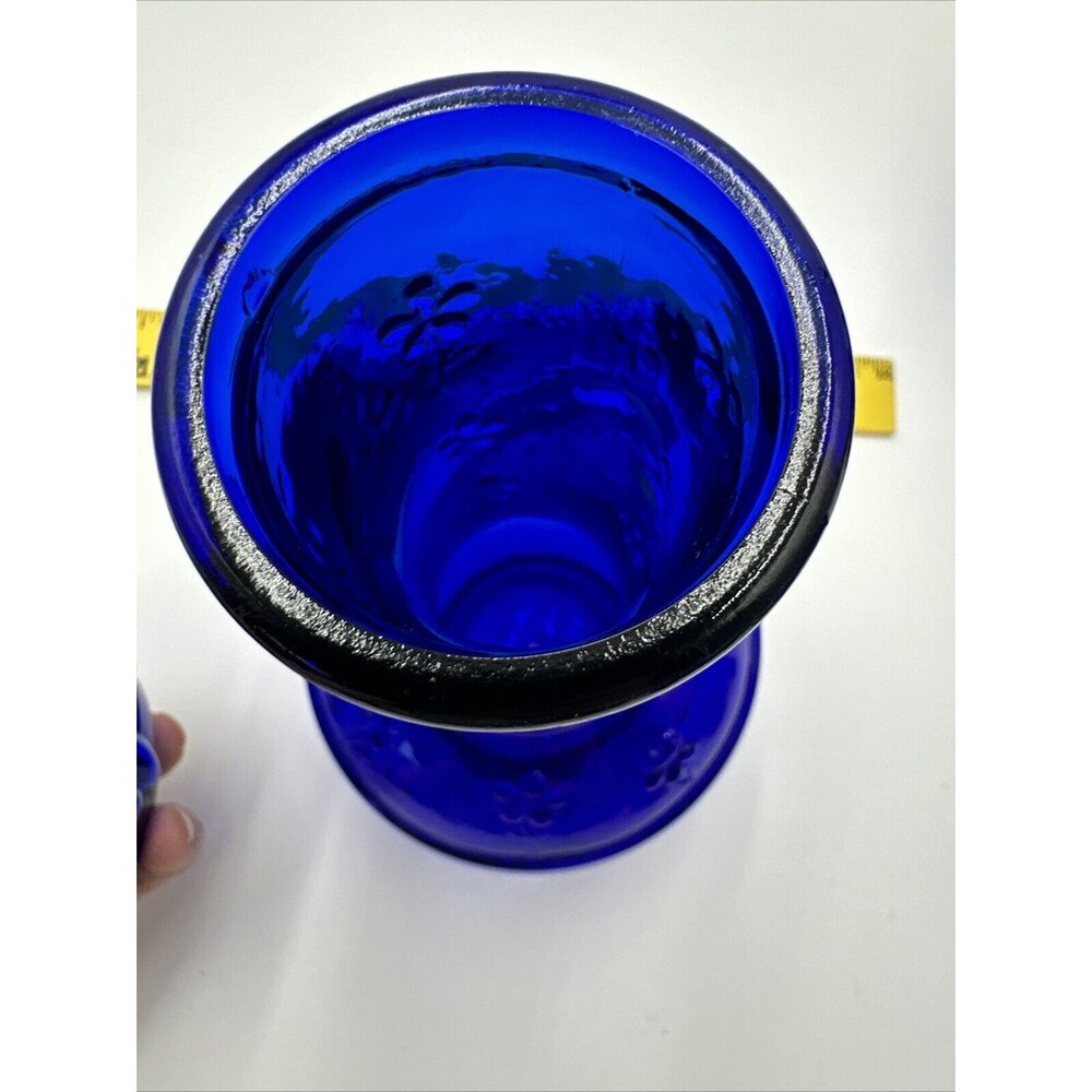 VTG Crownford Giftware Cobalt Blue Glass Decanter & Cup Made in ITALY 1983 - Picture 13 of 13